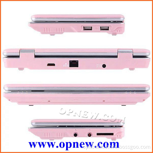 7 inch students laptop mini netbook Android 4.4 Dual Core Laptop VIA 8880 cpu WIFI USB RJ45 port HDM External 3G